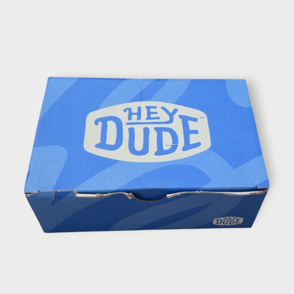 Hey Dude Wally Stretch Toddler Shoes Sz 8 Black White Lace Up Round Toe Sneakers - Picture 8 of 8